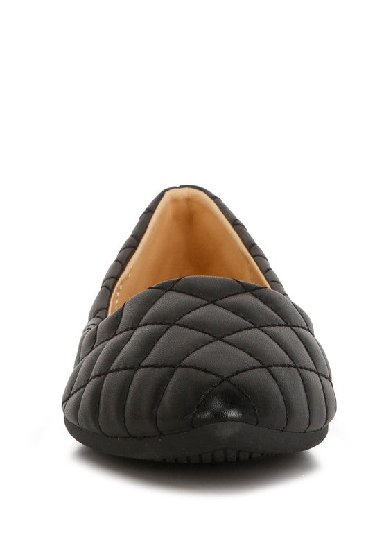 Rikhani Quilted Detail Ballet Flats - Tigbul's Variety Fashion Shop