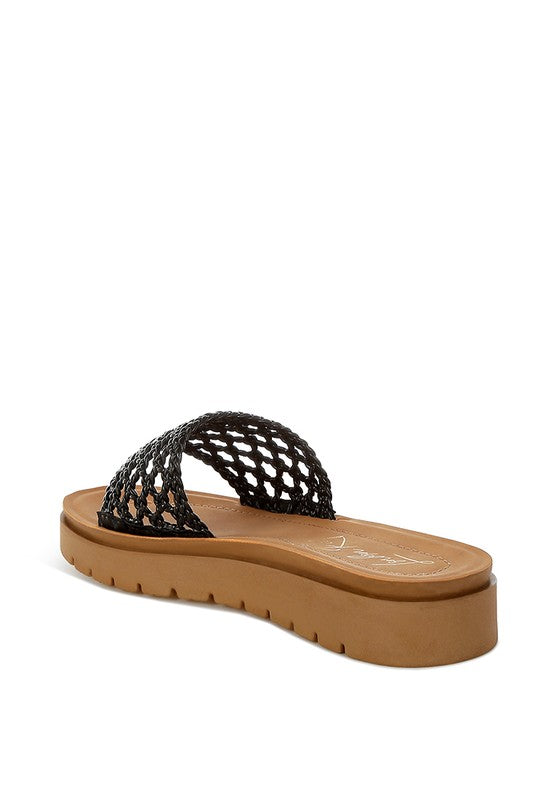 Sayura Woven Slip-On Flatforms - Tigbul's Variety Fashion Shop