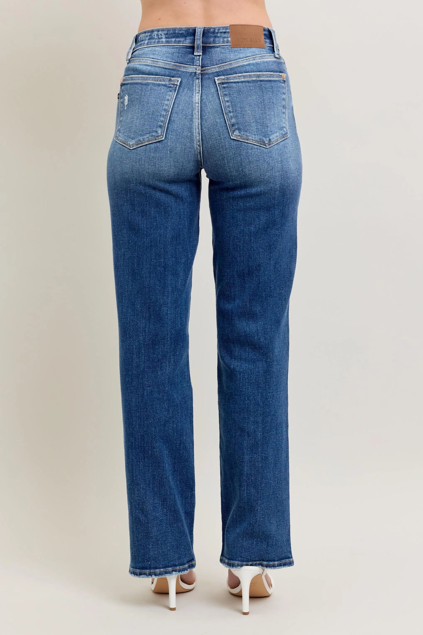 Judy Blue Full Size High Waist 90's Straight Leg Jeans Plus Size - Tigbul's Variety Fashion Shop