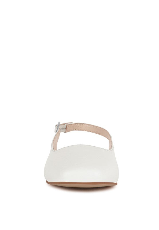 Sozani Real Soft Leather Slingback Flats - Tigbul's Variety Fashion Shop