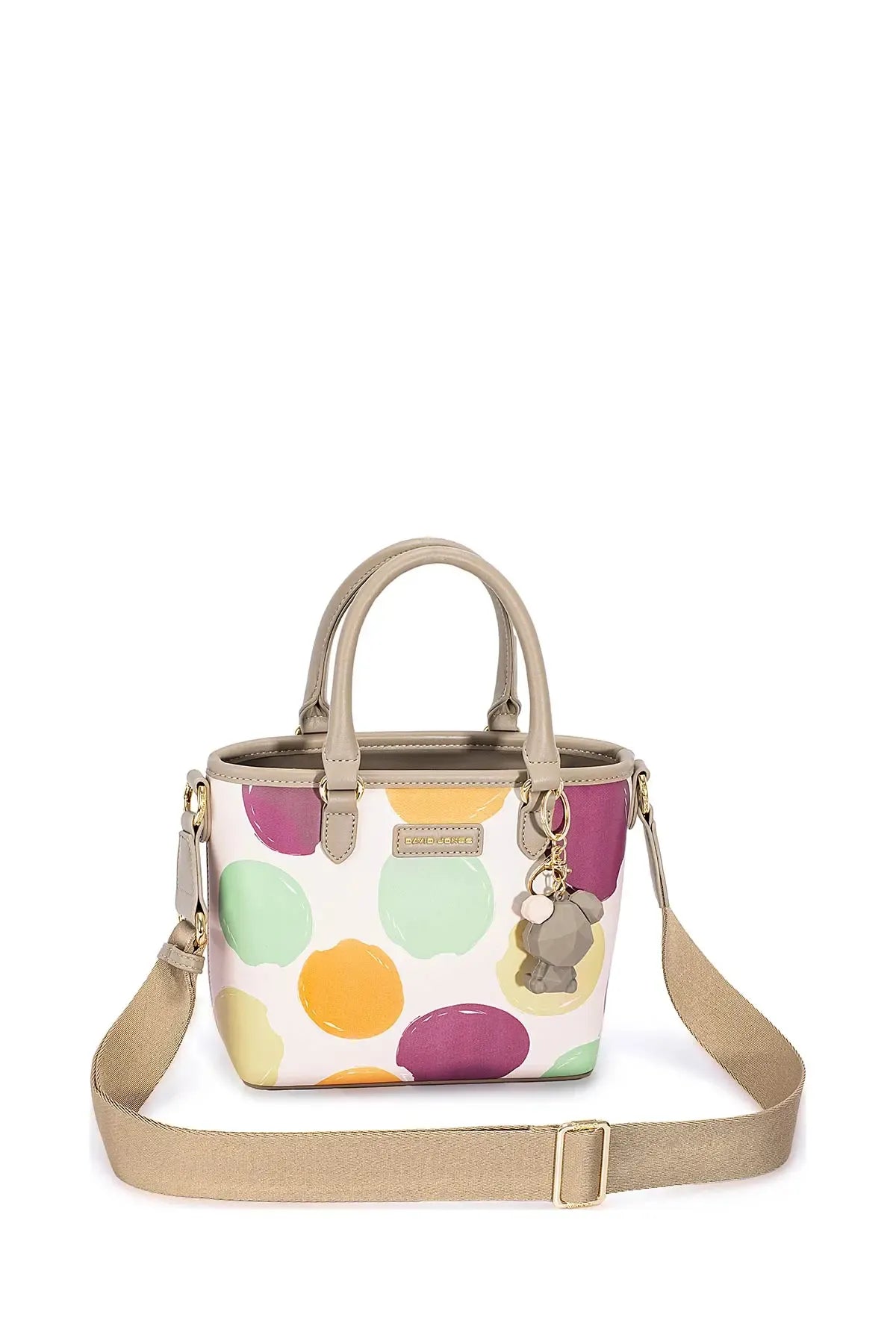 David Jones Colorful Polka Dot Handbag - Tigbul's Variety Fashion Shop