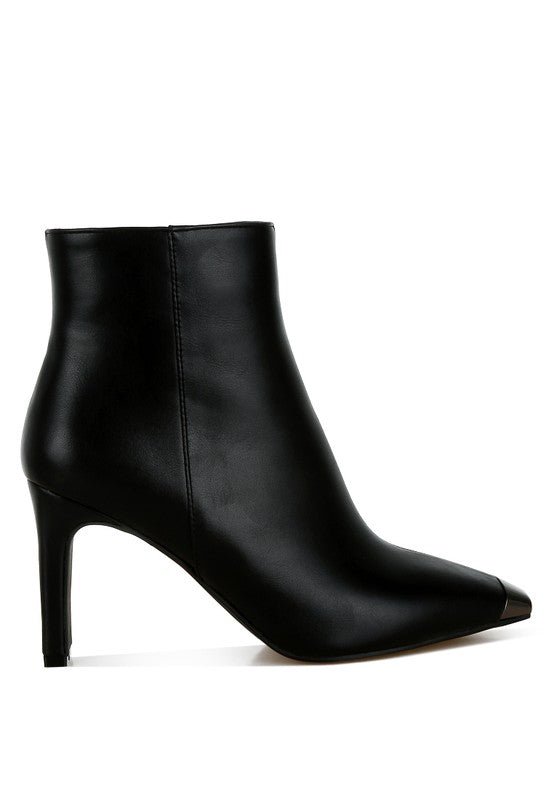 Orca Metallic Cap Toe Faux Leather Boots - Tigbul's Variety Fashion Shop