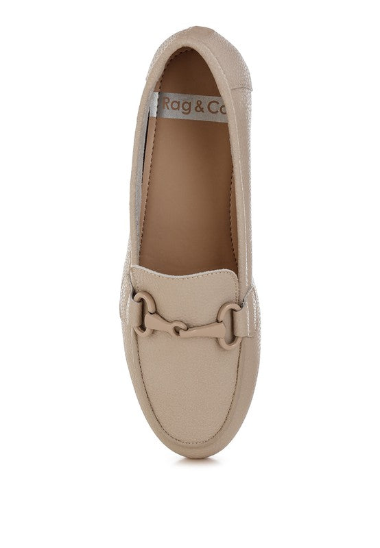 Taranis Monochromatic Horsebit Loafers - Tigbul's Variety Fashion Shop