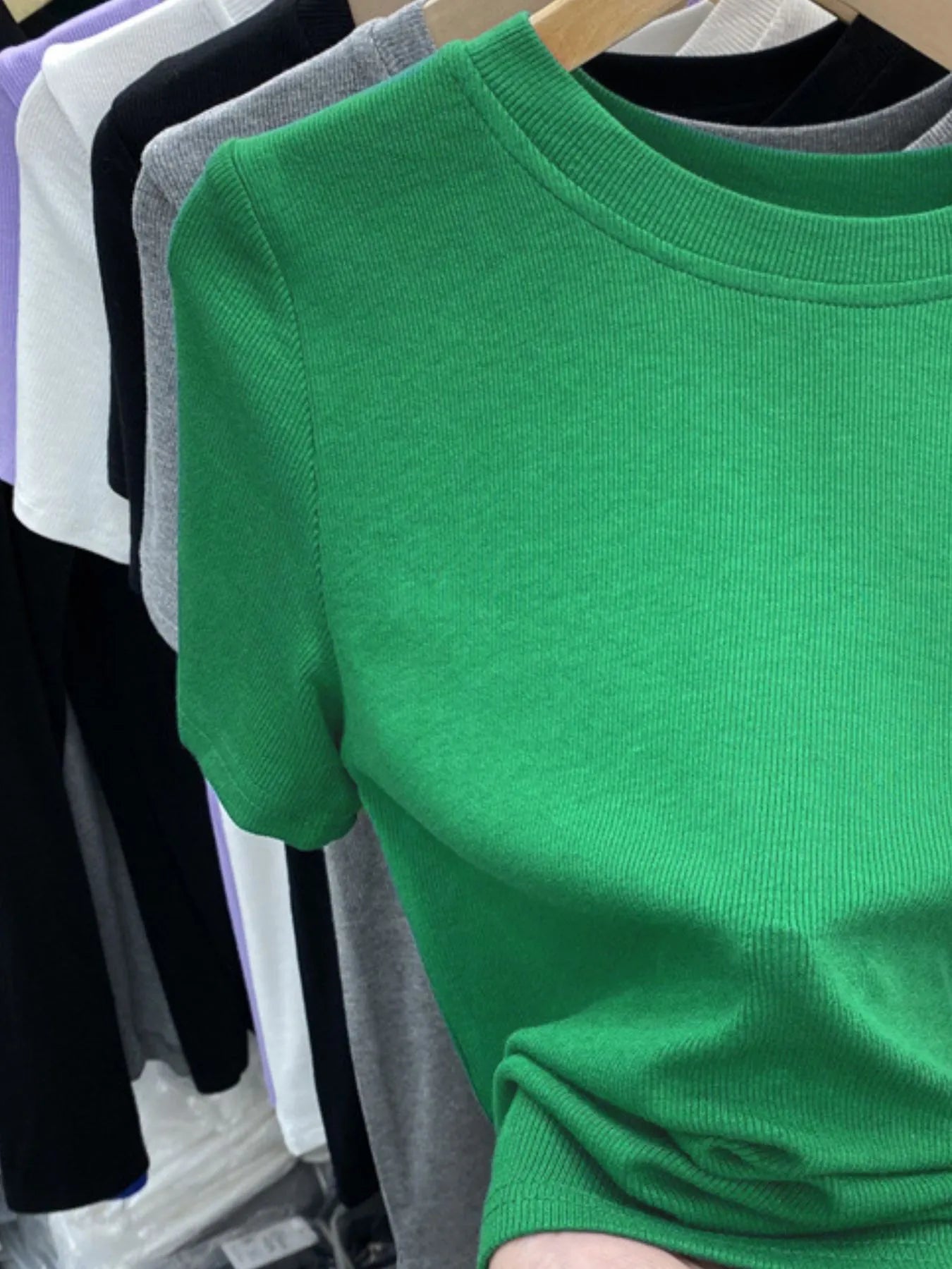 Crew Neck Short Sleeve T-Shirt - Tigbul's Variety Fashion Shop