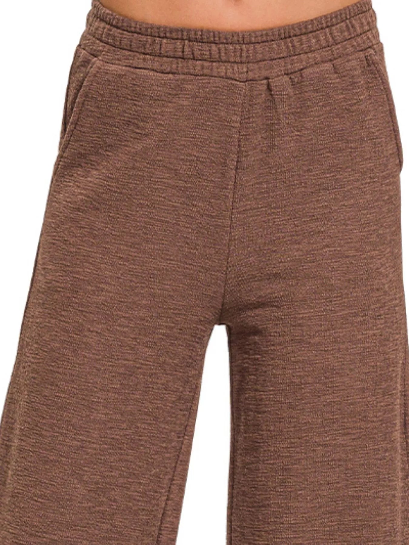 Zenana Cotton Slub Wide Leg Pants - Tigbul's Variety Fashion Shop