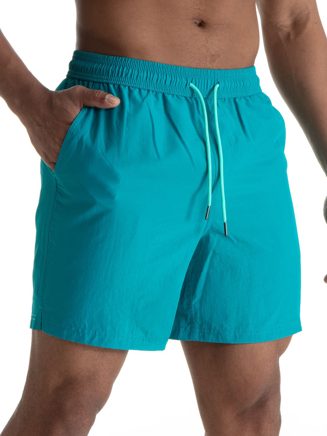 Men's Plus Size Drawstring Shorts with Pockets - Tigbul's Variety Fashion Shop