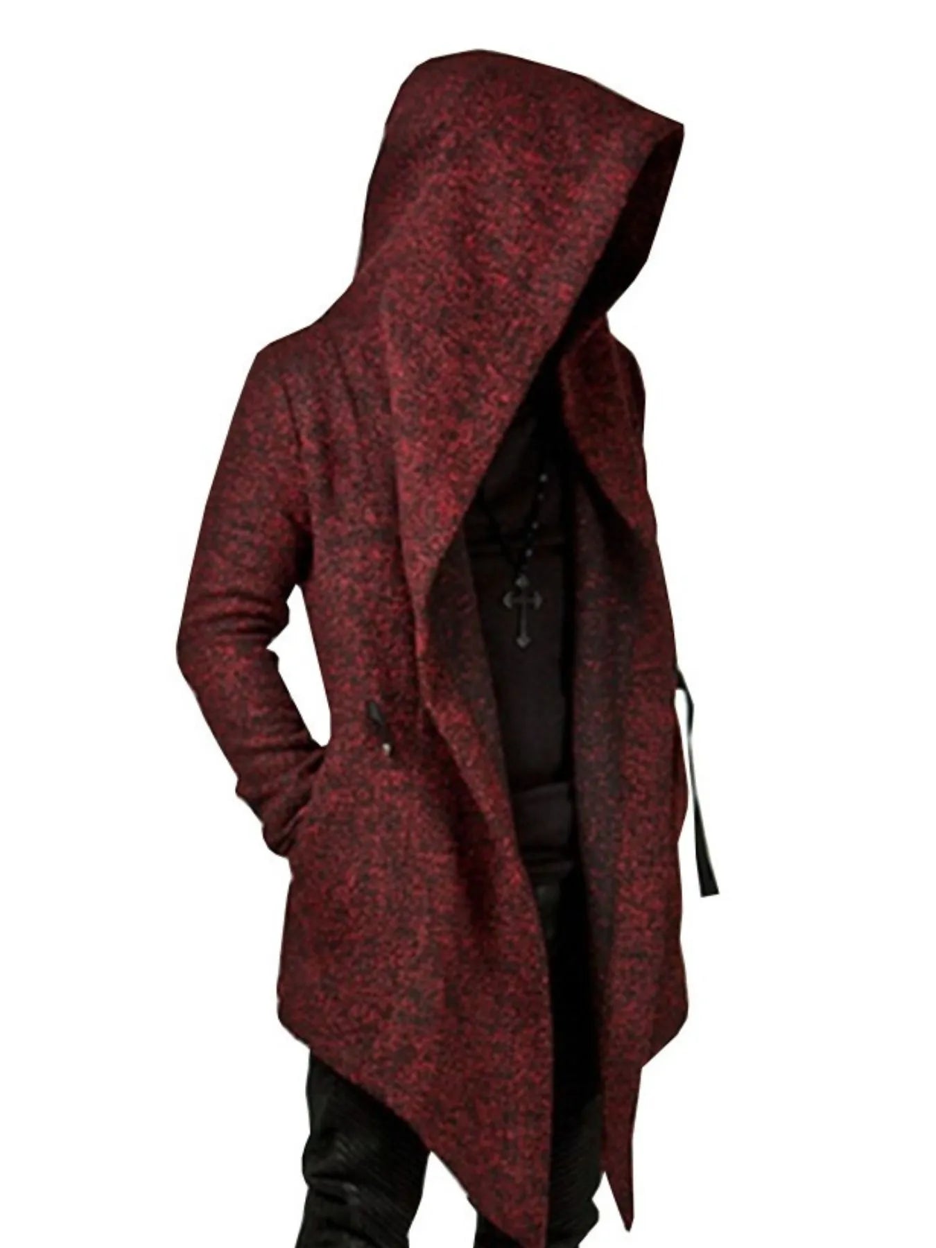 Men's Plus Size Long Sleeve Hooded Coat - Tigbul's Variety Fashion Shop