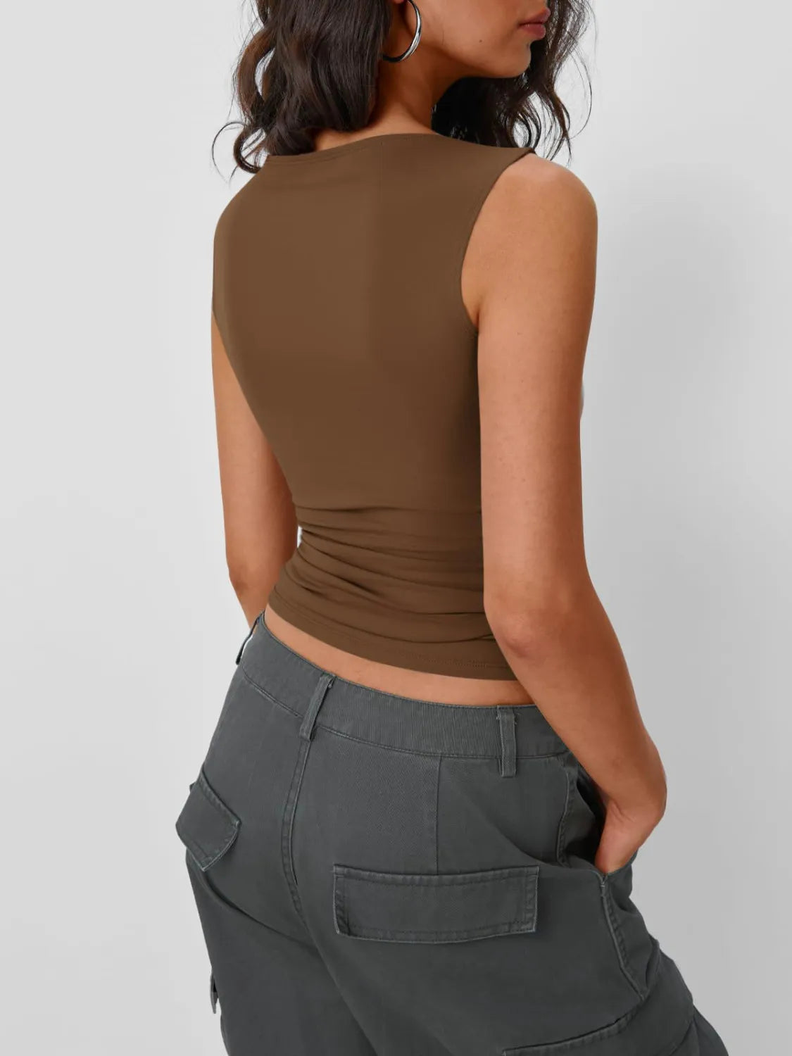 2 Piece Round Neck Tank - Tigbul's Variety Fashion Shop