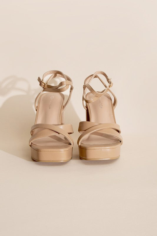 VALOR-1 Cross Ankle Strap Heels - Tigbul's Variety Fashion Shop