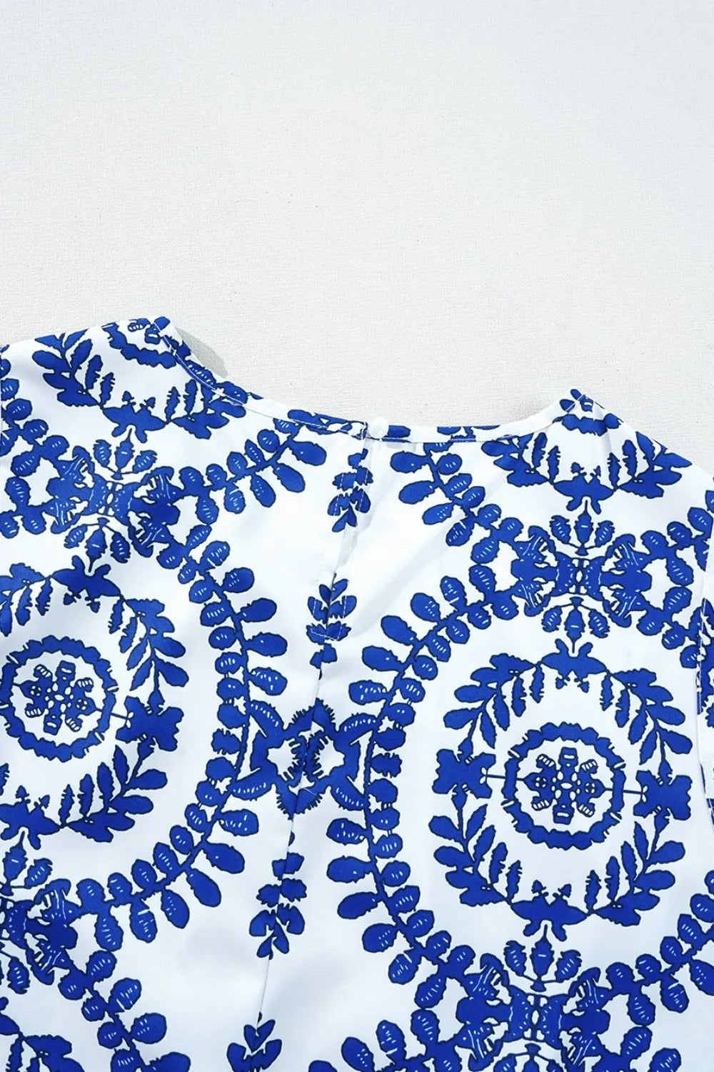 Printed Crew Neck Sleeveless Top - Tigbul's Variety Fashion Shop