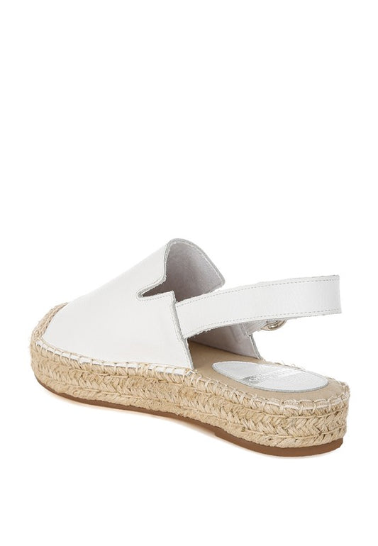 Azula Genuine Leather Espadrilles Sandals - Tigbul's Variety Fashion Shop