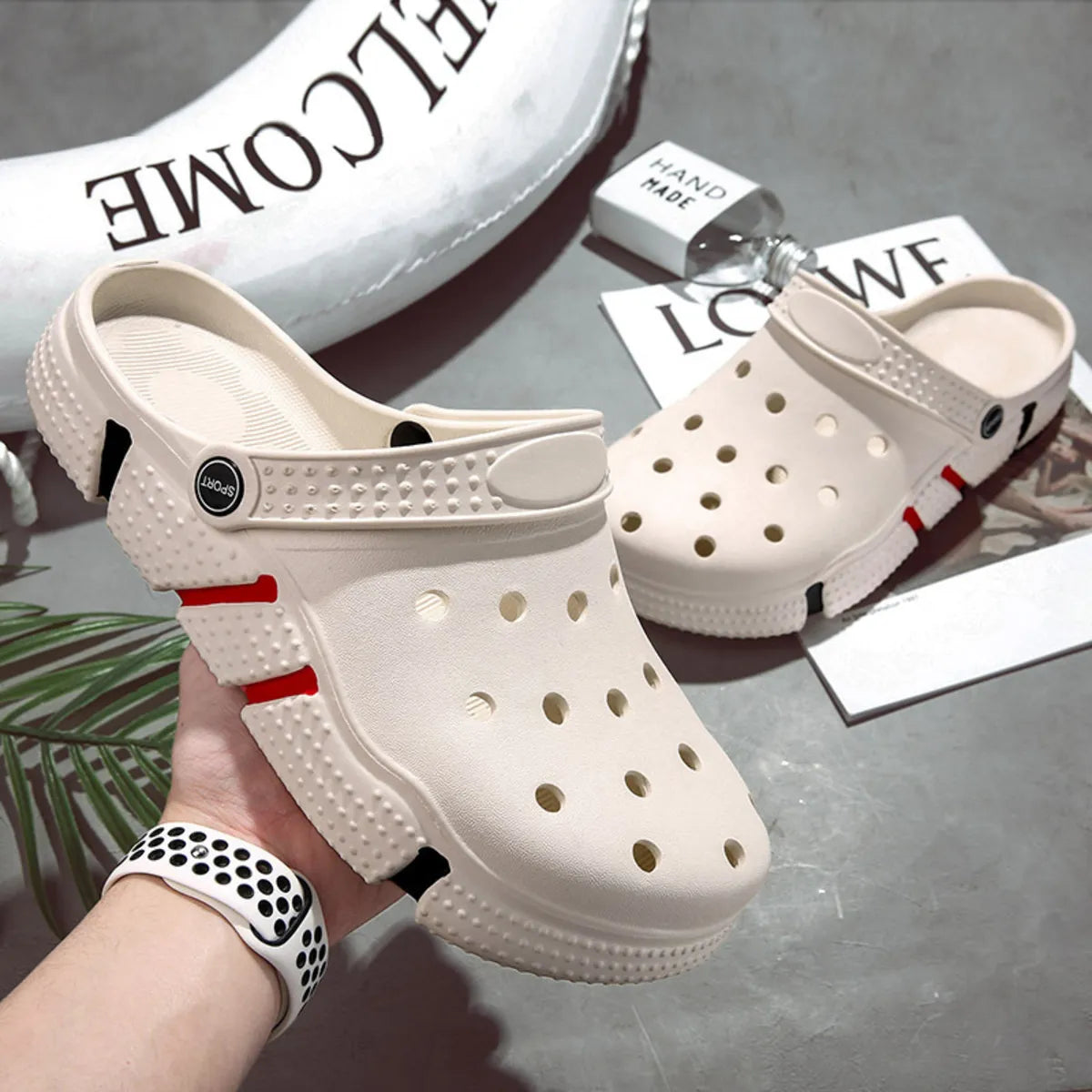 Men's Round Toe Platform Sandals - Tigbul's Variety Fashion Shop