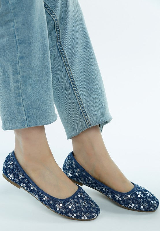 Sujet Sequin Ballet Flats - Tigbul's Variety Fashion Shop