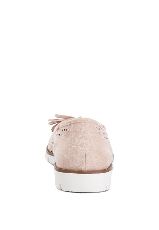 Pacer Perforated Leather Ballerinas - Tigbul's Variety Fashion Shop