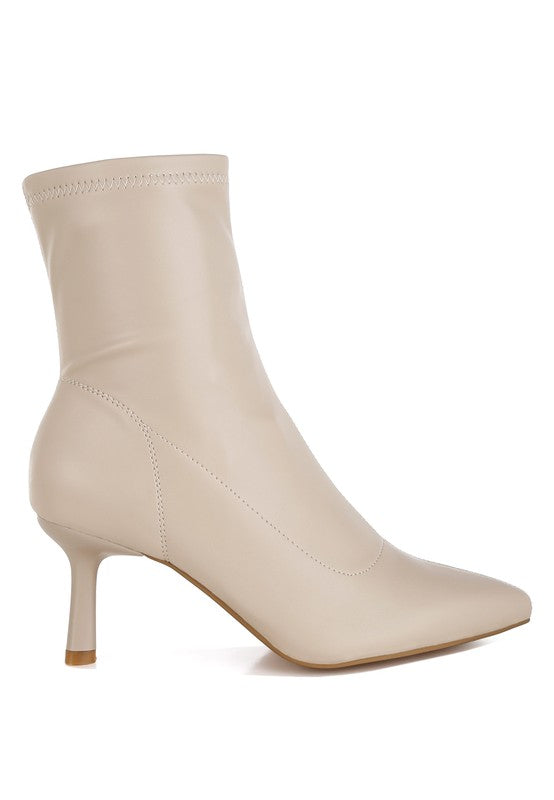 Pumila Stiletto Heel Sock Boots - Tigbul's Variety Fashion Shop