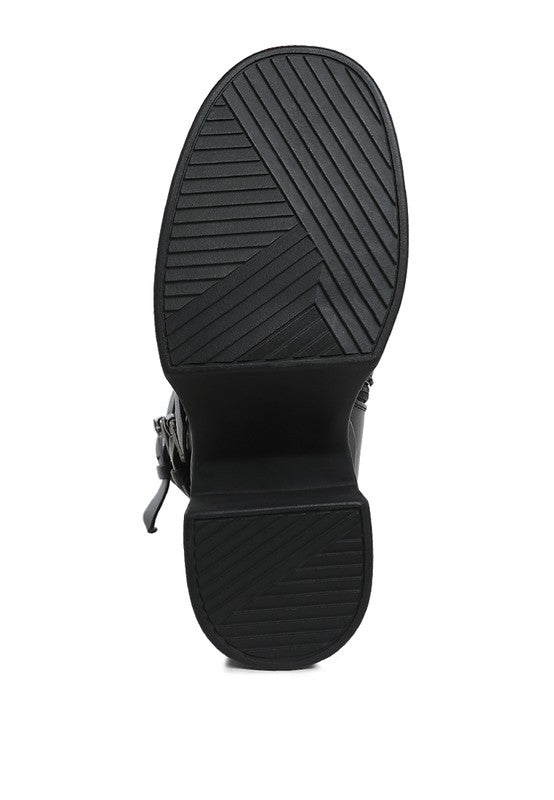 Syrah Chunky Biker Boots - Tigbul's Variety Fashion Shop