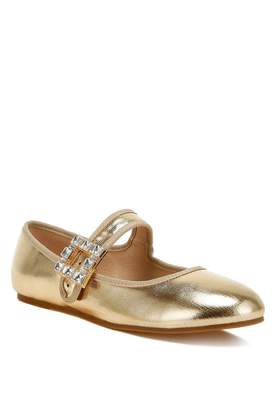 Upstage Brooch Mary Jane Sandals - Tigbul's Variety Fashion Shop