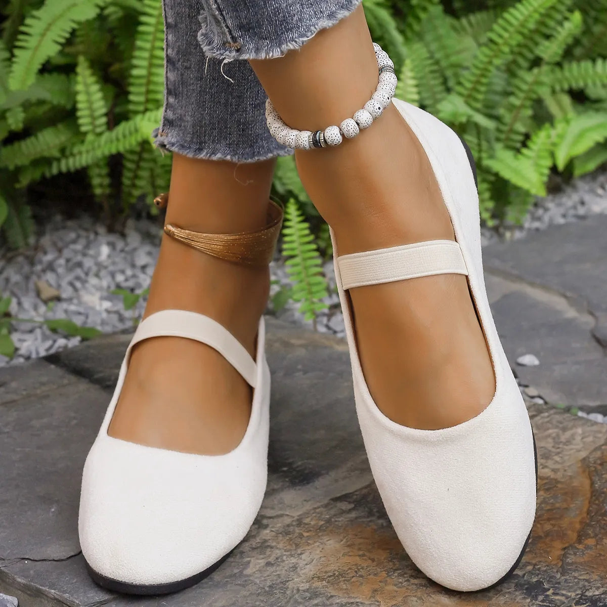 Round Toe Flats Slip-Ons - Tigbul's Variety Fashion Shop