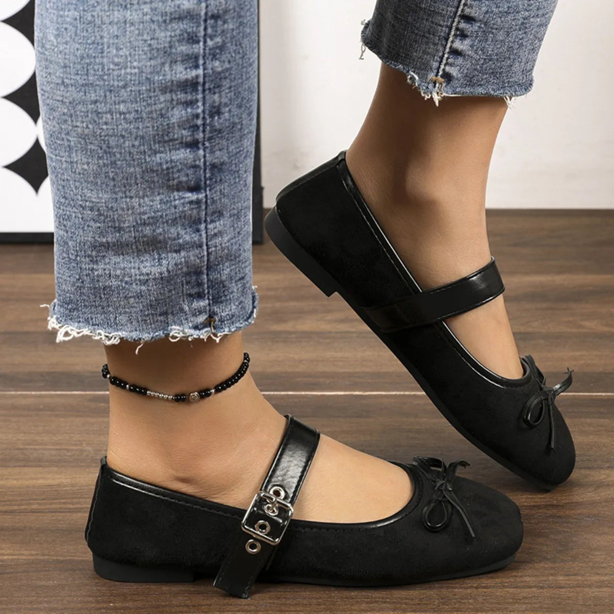 Square Toe Flats Slip-Ons - Tigbul's Variety Fashion Shop