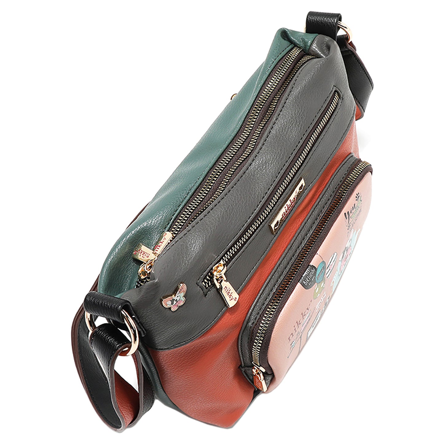 Nicole Lee USA Eco-Leather Adjustable Strap Crossbody Bag - Tigbul's Variety Fashion Shop