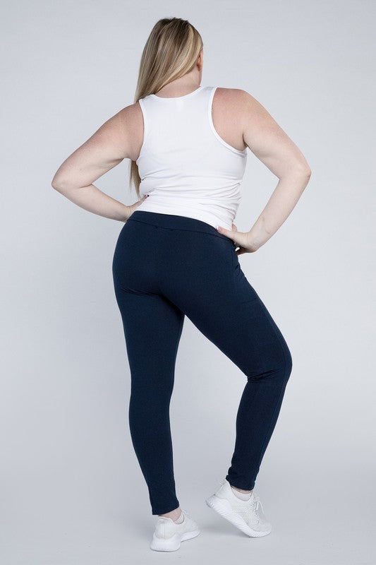 Plus Everyday Leggings with Pockets - Tigbul's Variety Fashion Shop