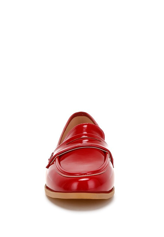 Mogul Penny Strap Detail Loafers - Tigbul's Variety Fashion Shop