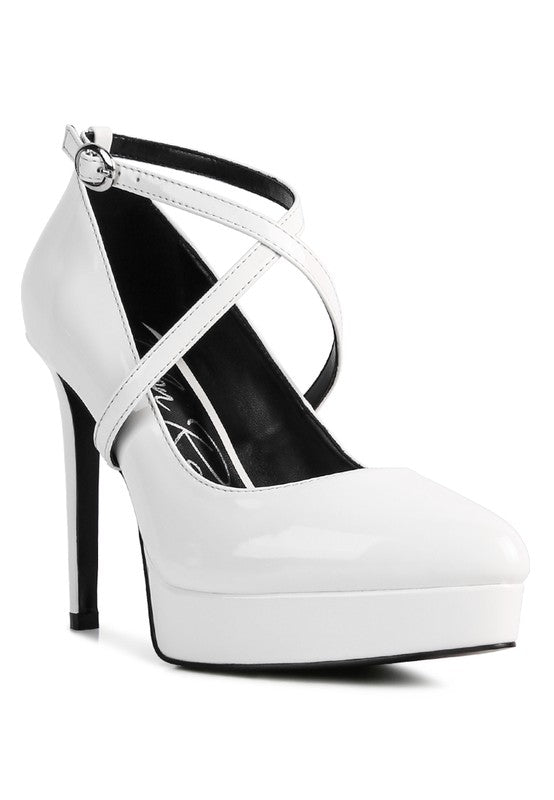 PIXIE DUST CROSS STRAPPED STILETTO SANDAL - Tigbul's Variety Fashion Shop