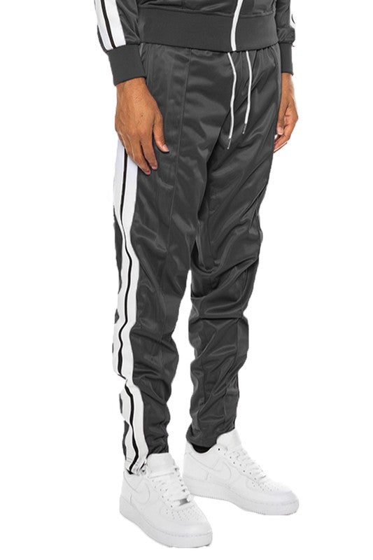 STRIPED TAPE TRACK PANTS - Tigbul's Variety Fashion Shop