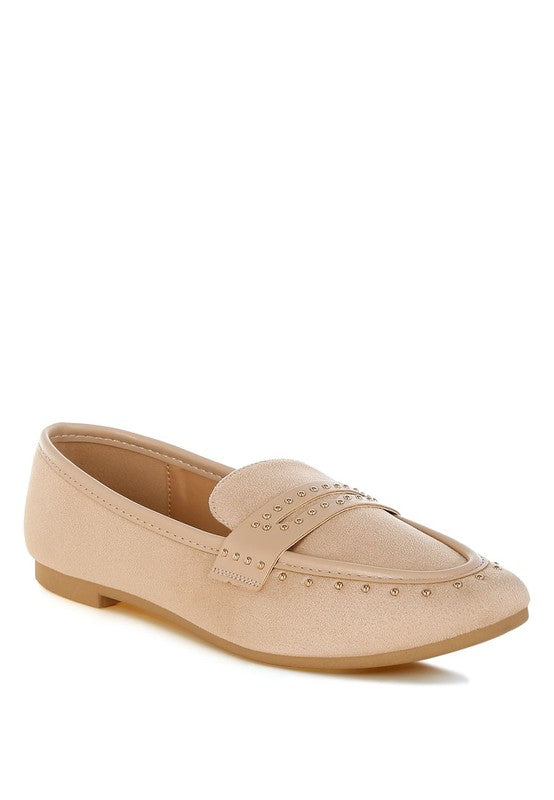 Lumina Penny Strap Studded Loafers - Tigbul's Variety Fashion Shop