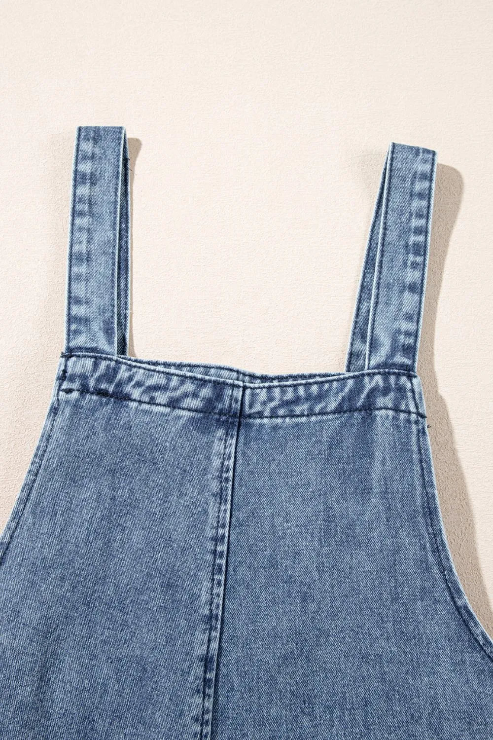Distressed Bib Pocket Wide Leg Denim Overalls - Tigbul's Variety Fashion Shop