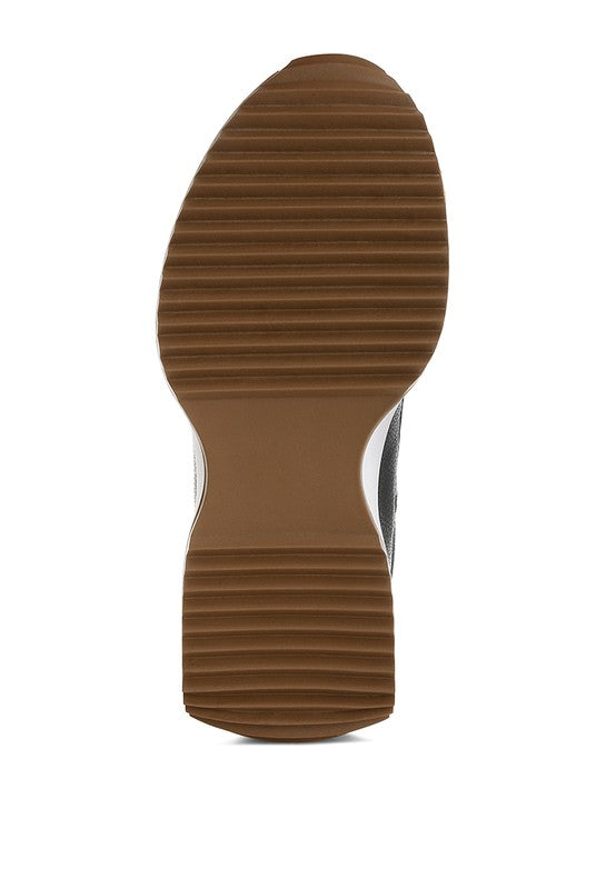 Athion Studded Real Leather Sneakers - Tigbul's Variety Fashion Shop