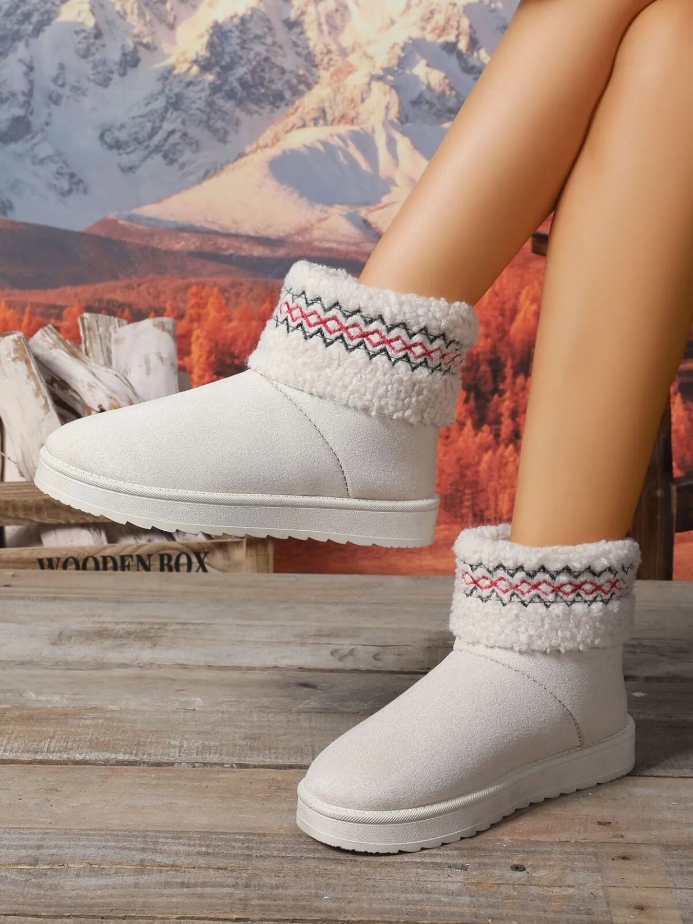 Round Toe Platform Casual Above Ankle Boots - Tigbul's Variety Fashion Shop