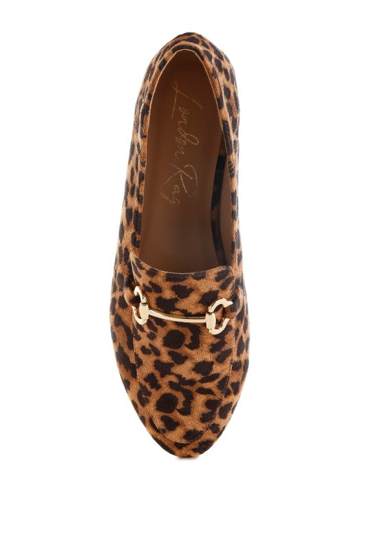 Noltas Horsebit Embellished Flat Loafers - Tigbul's Variety Fashion Shop