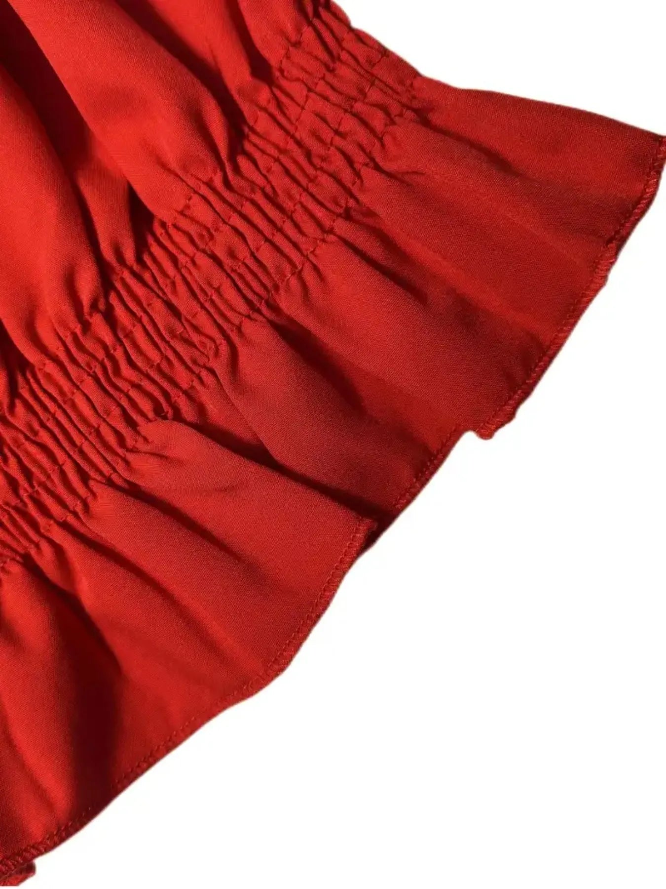 Off-Shoulder Flounce Sleeve Blouse - Tigbul's Variety Fashion Shop