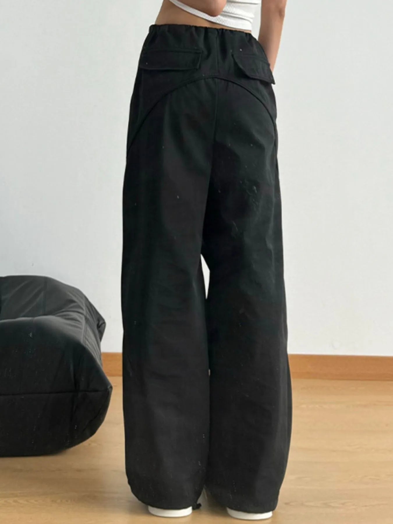 Wide Leg Drawstring Pants - Tigbul's Variety Fashion Shop