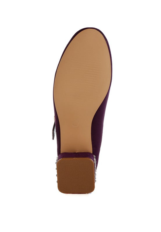 Sima Studded Mary Jane Pumps - Tigbul's Variety Fashion Shop