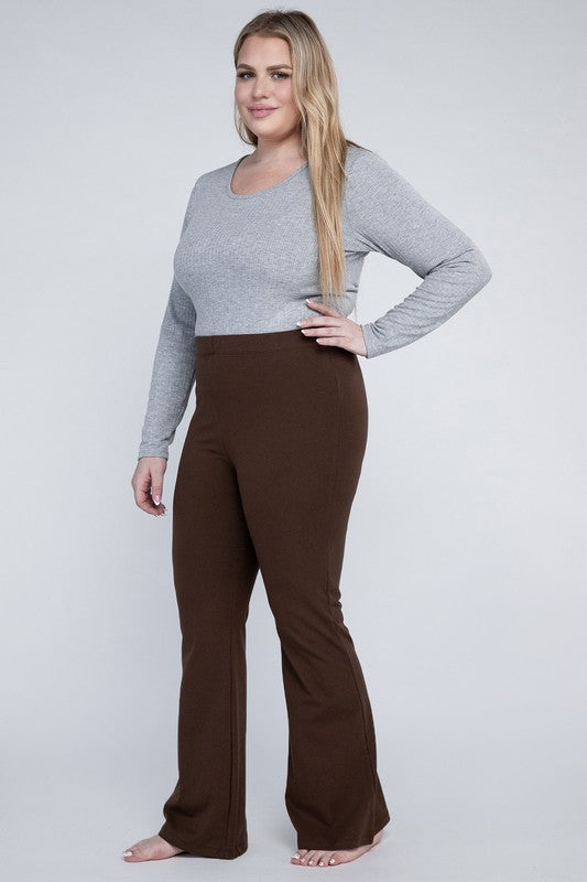 Plus Everyday Flare Bottoms - Tigbul's Variety Fashion Shop
