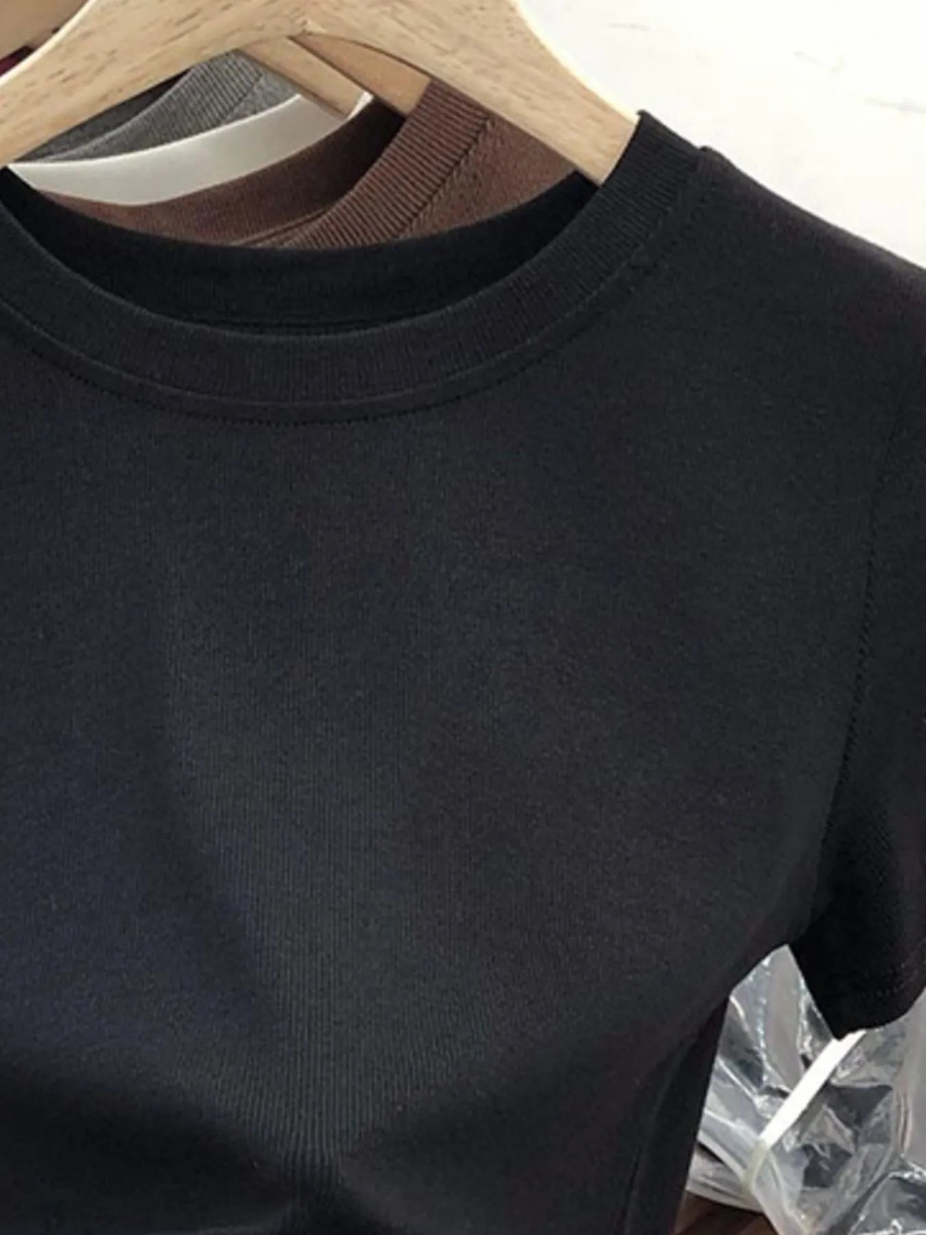 Crew Neck Short Sleeve T-Shirt - Tigbul's Variety Fashion Shop