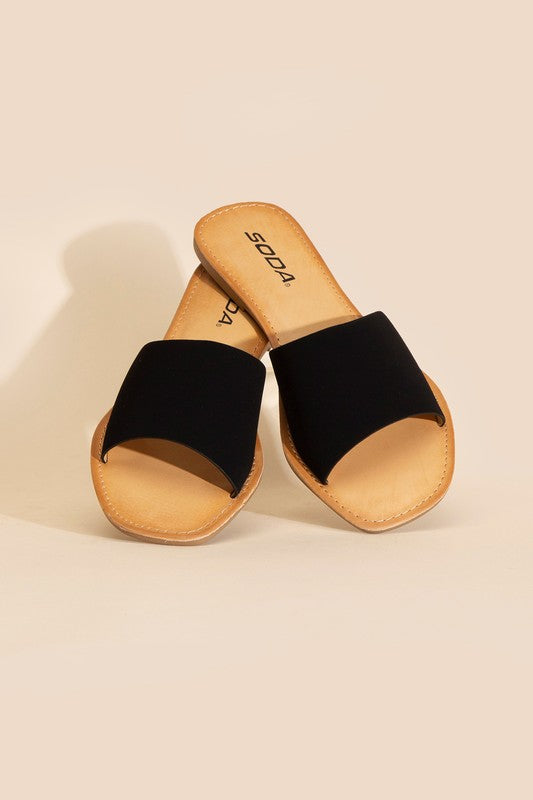 Airway-S Flat Slides - Tigbul's Variety Fashion Shop