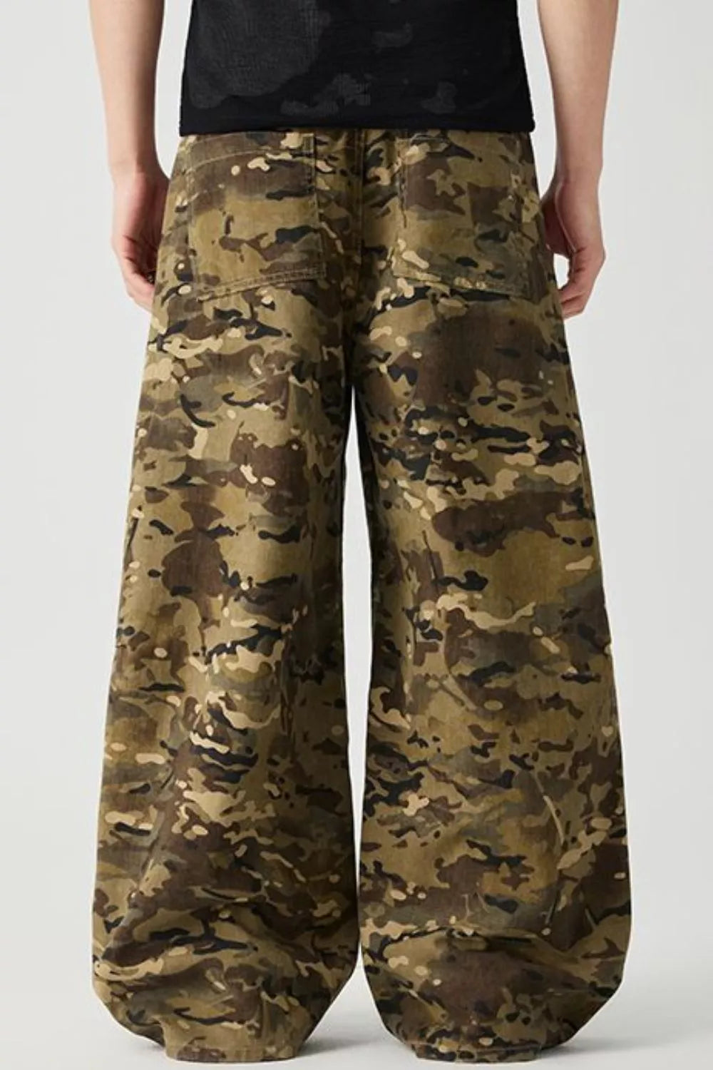 Men's Camouflage Wide Leg Pants - Tigbul's Variety Fashion Shop