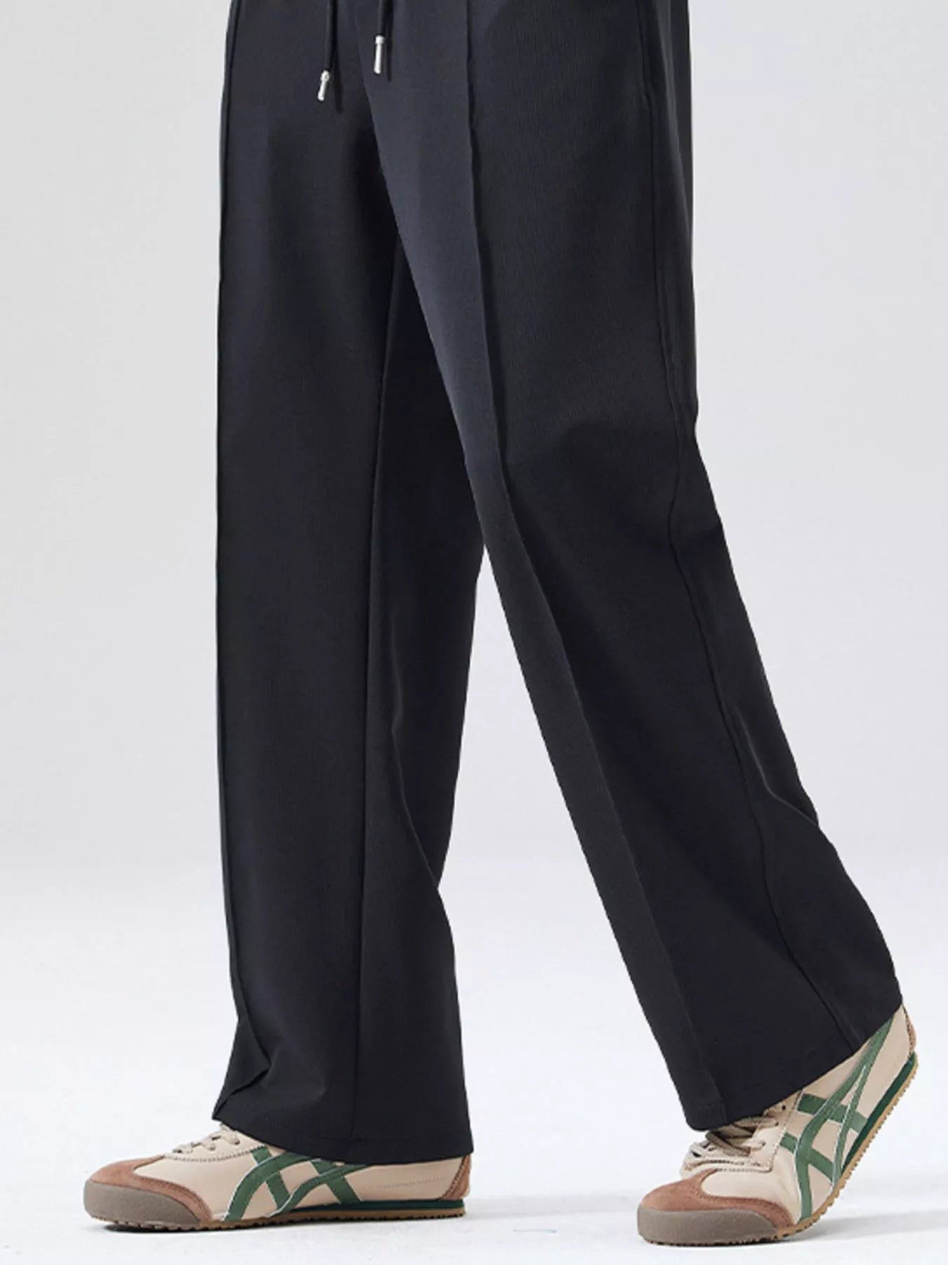Men's Full Size Casual Loose Fit Drawstring Wide Leg Pants Plus Size - Tigbul's Variety Fashion Shop