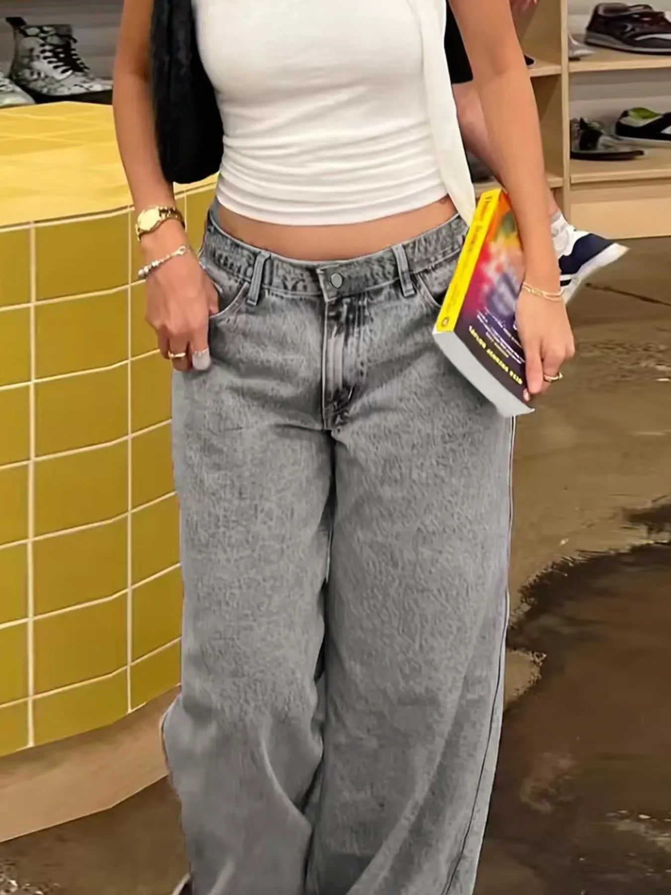 Wide Leg Jeans - Tigbul's Variety Fashion Shop