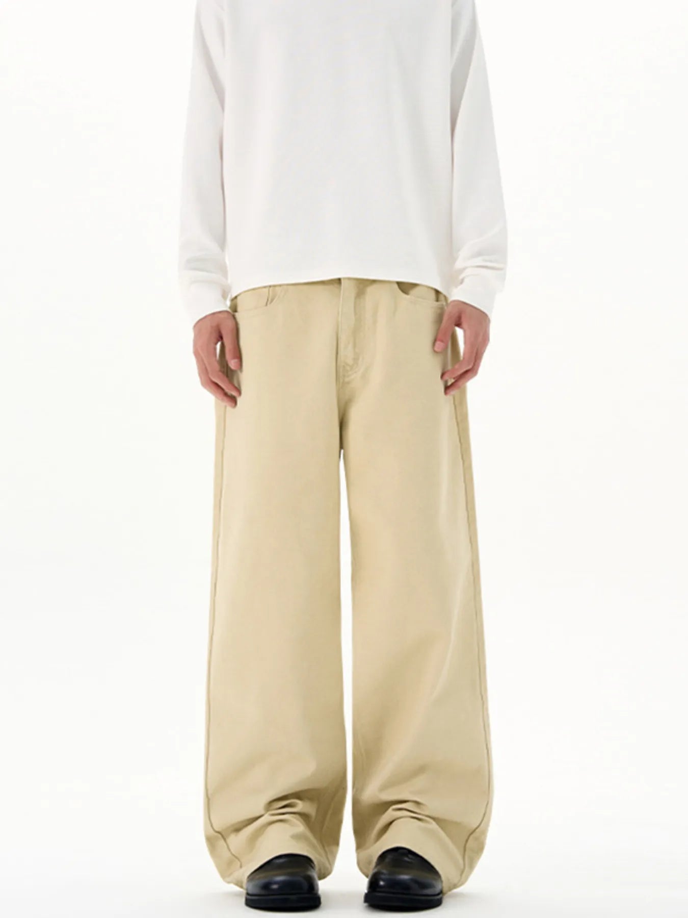 Men's Full Size Wide-Leg Pants Plus Size - Tigbul's Variety Fashion Shop