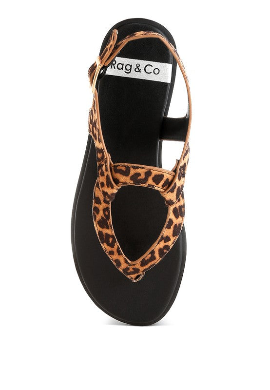 Venusa Leopard Print Buckled Flats - Tigbul's Variety Fashion Shop