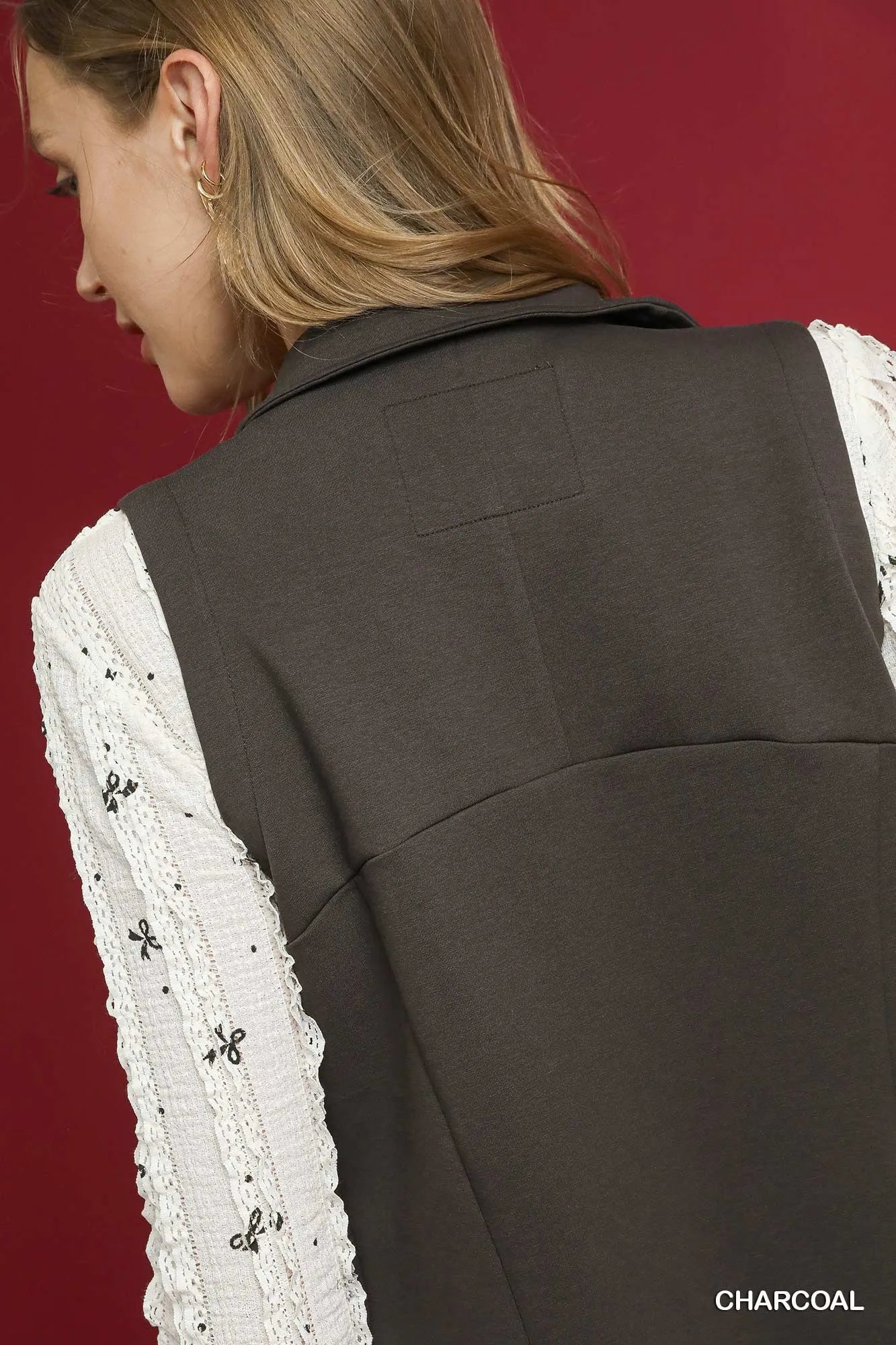Umgee Zip-Front Fitted Vest with Pockets - Tigbul's Variety Fashion Shop