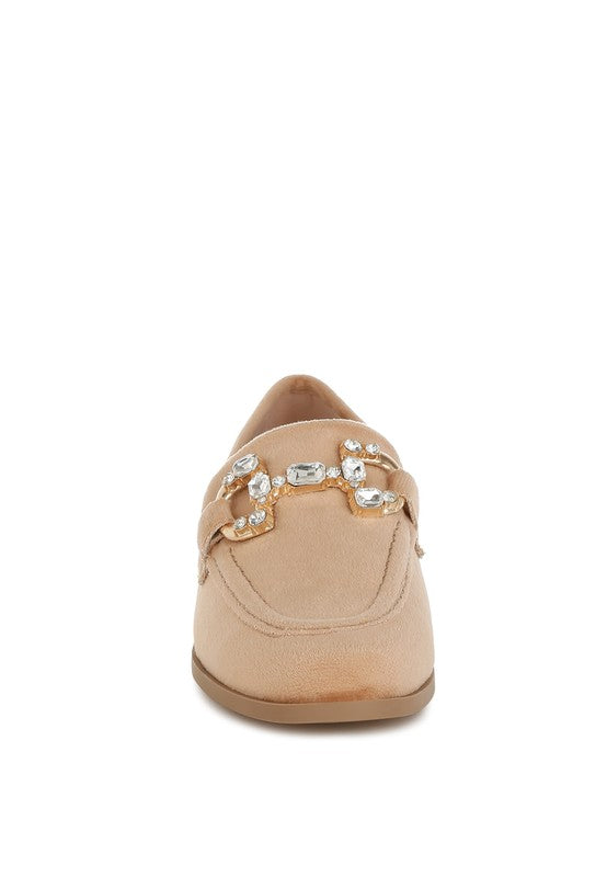 Maestro Diamante Embellished Horsebit Loafers - Tigbul's Variety Fashion Shop
