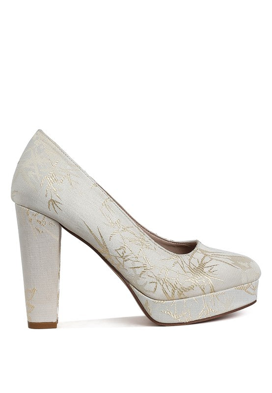 Jastour Platform Block Heel Pumps - Tigbul's Variety Fashion Shop