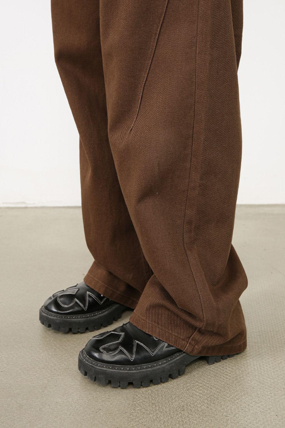 Men's Loose Fit Brown Jeans - Tigbul's Variety Fashion Shop