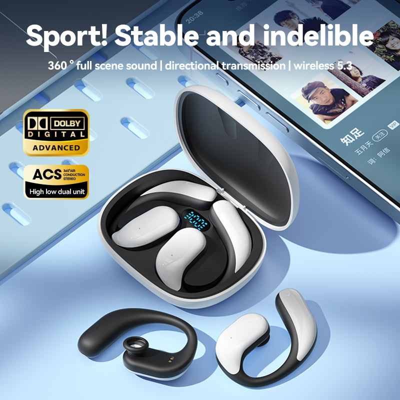 OWS over the ear wireless Bluetooth earphones with ultra long battery life and no in ear sports running earphones - Tigbul's Variety Fashion Shop