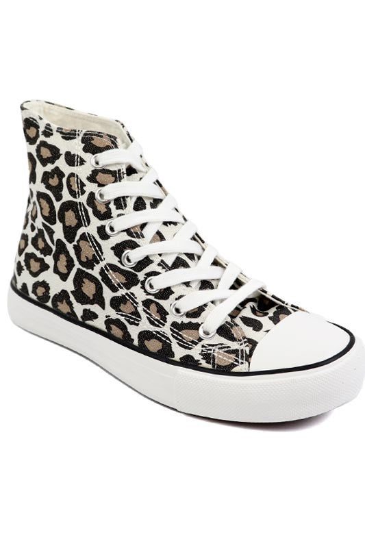 High Top Canvas Sneaker - Tigbul's Variety Fashion Shop